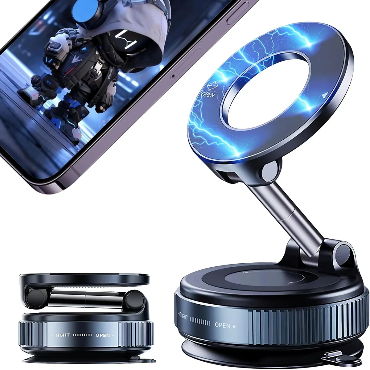 360° Magnetic Car Phone Mount (Ultra Strong Hold)